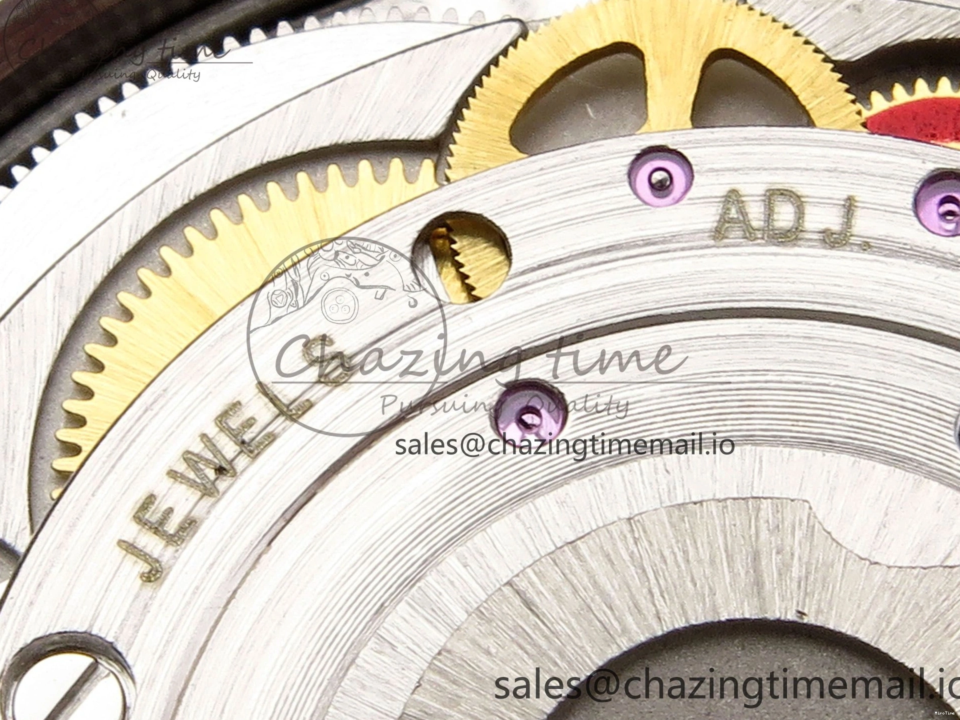 MiroTime 0127 Vibrant DateJust 41 126333 EWEF Best Edition YG Stick Dial on SS YG Jubilee Bracelet A 990